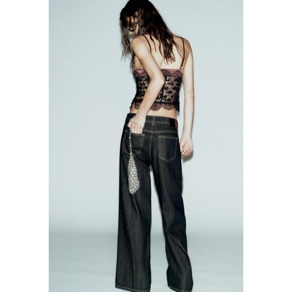 ZARA SEQUINNED LACE CORSETRY-INSPIRED - Picture 6 of 9